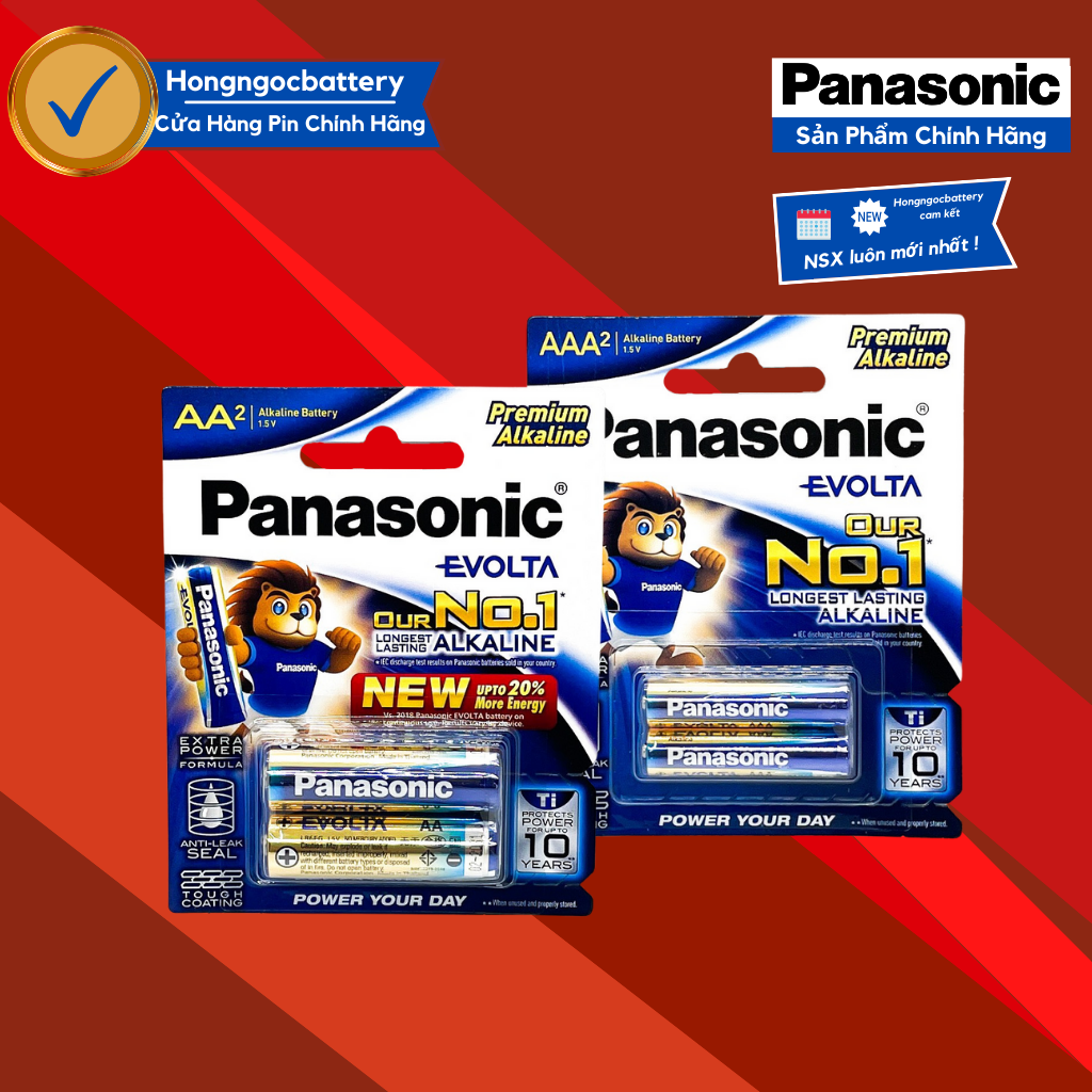 Pin Panasonic AA/AAA Evolta LEO Vua Năng Lượng