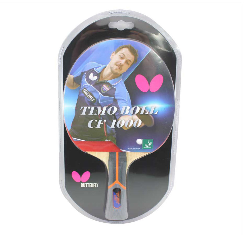 Vợt bóng bàn luôn mặt butterfly timo boll cf tặng kèm 3 quả bóng