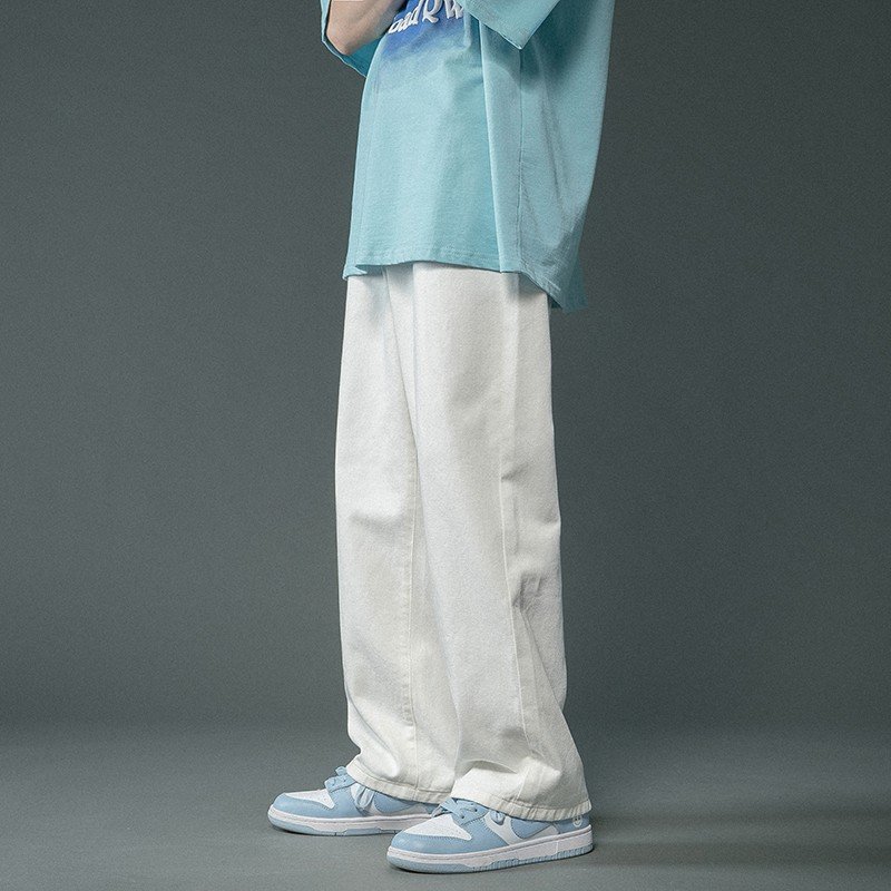 Quần baggy nam trắng