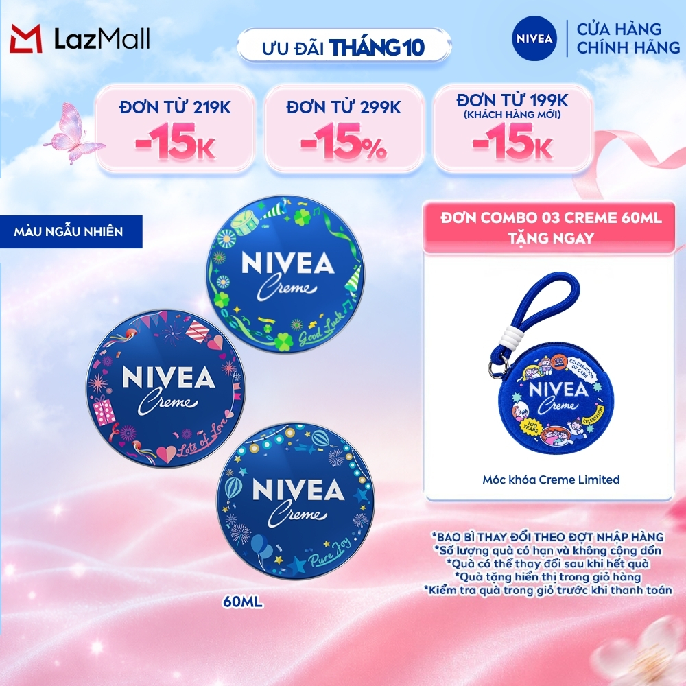 Kem Dưỡng Ẩm Da NIVEA Crème 60ml / kem body / Dưỡng Ẩm Da Mặt - 80102