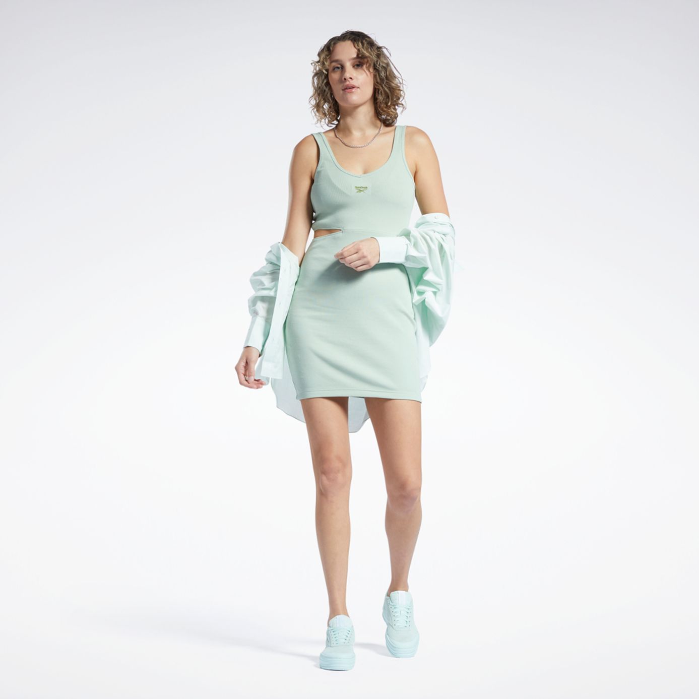 Reebok classics váy thời trang nữ wide slim dress h58681