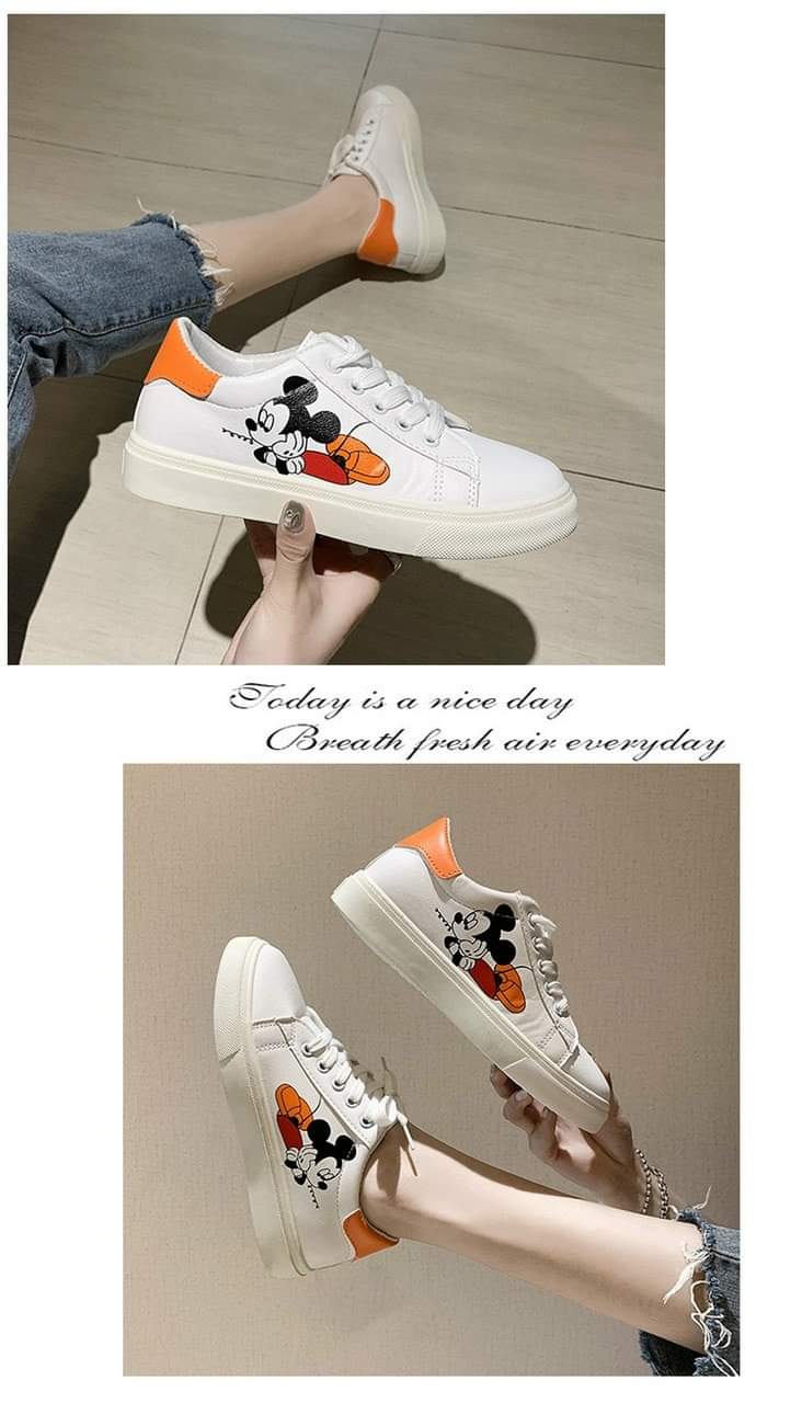 Giày thể thao cao cấp hình chuột mickey siêu êm, cam kết hàng đúng mô tả, chất lượng đảm bảo, an toàn đến sức khỏe người sử dụng