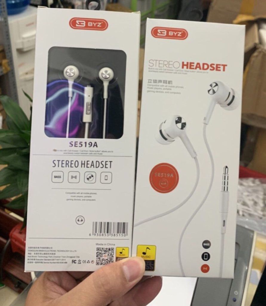 Tai nghe chính hãng BYZ SE 519A siêu Bass nghe cực hay (mẫu mới 2020)