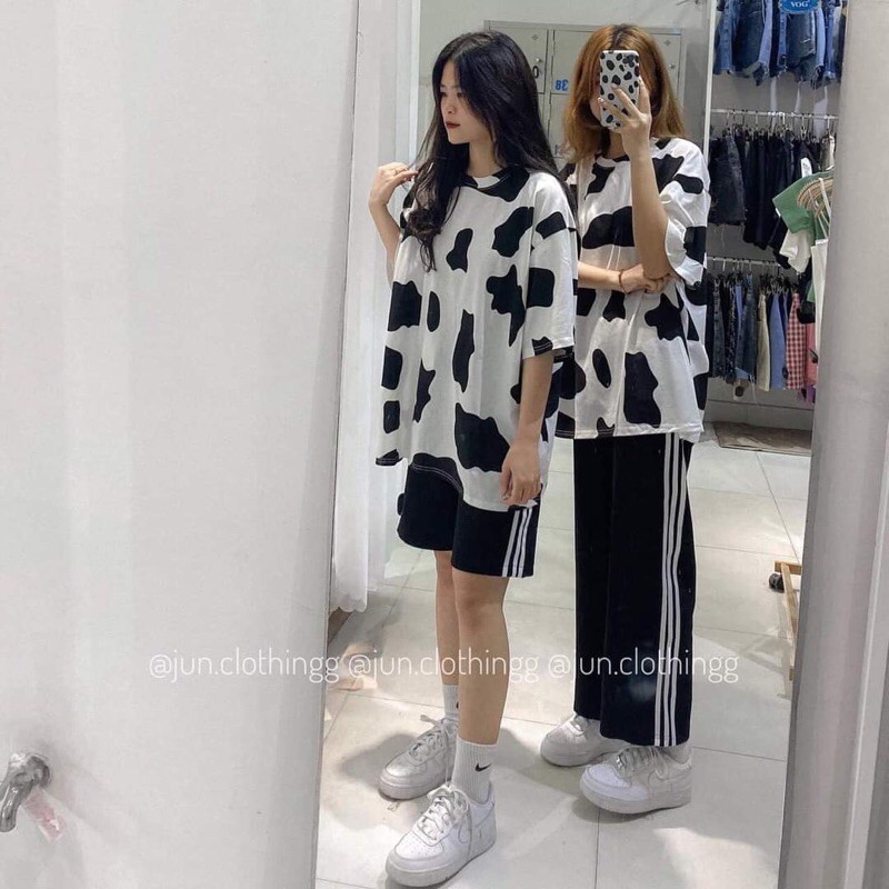Sét áo bò sữa + quần đùi cá tính cực đẹp