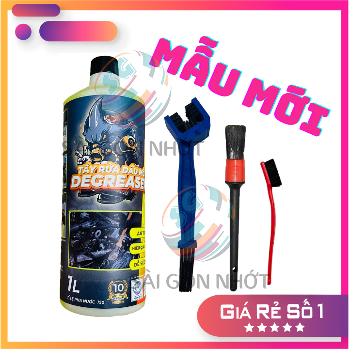Dung dịch tẩy rửa dầu nhớt sprayking degreaser 1l - tẩy rửa nsd, dầu nhớt bám trên xe máy