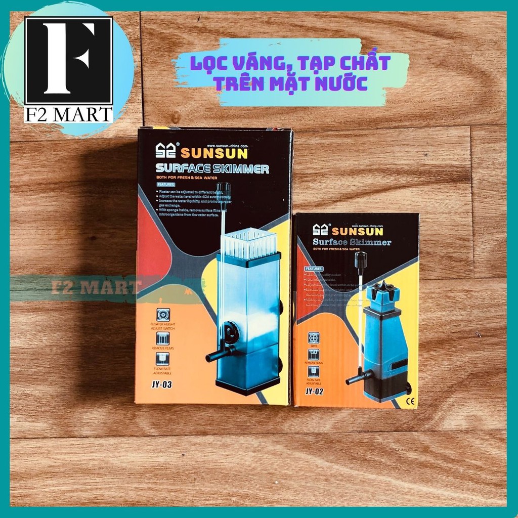 Máy lọc váng sunsun jy-02 | jy-03, lọc váng nước bể cá, bể thủy sinh