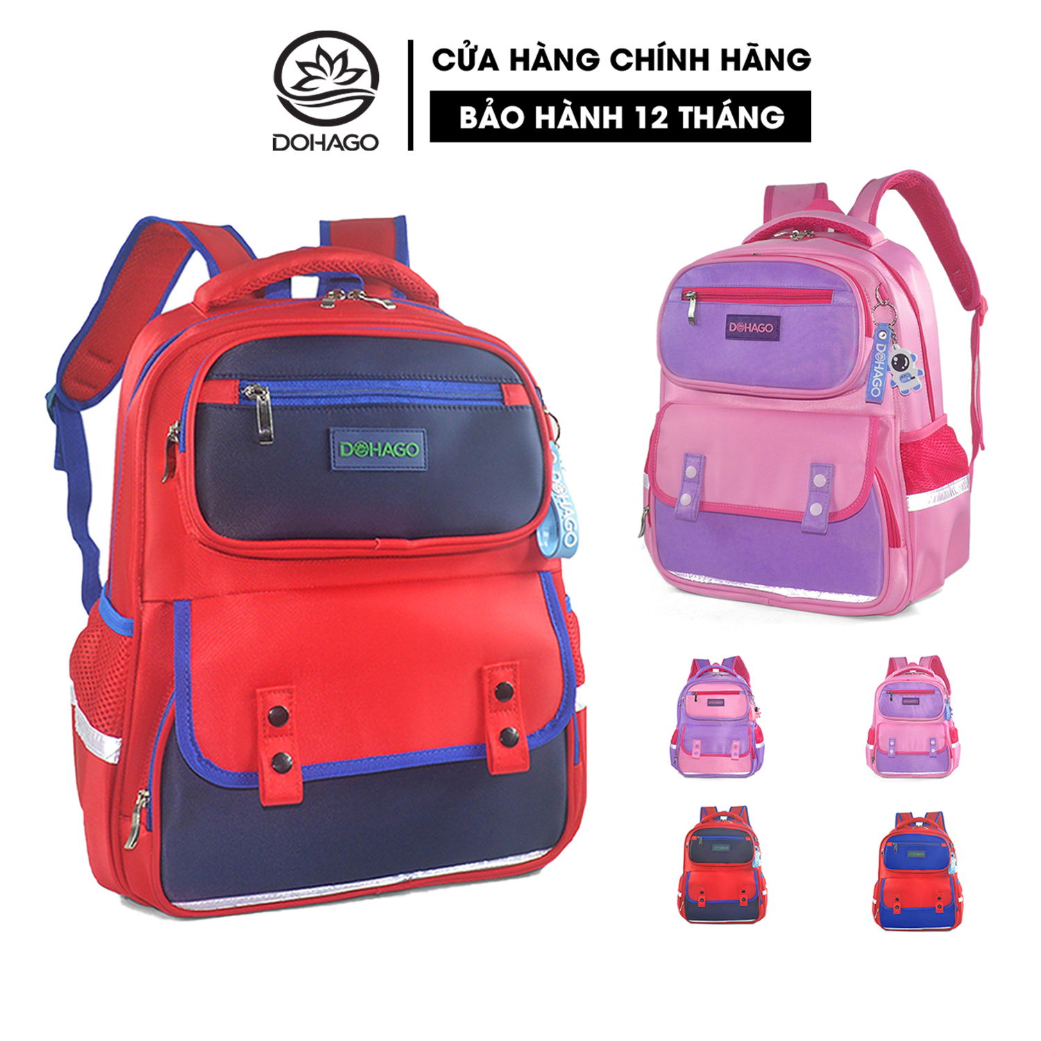Balo học sinh tiểu học cấp 1 HINTAS - BLHS 112 - ĐỰNG SÁCH ANH VĂN KHỔ CAO A4, phù hợp bé trai và bé gái LỚP 2-5