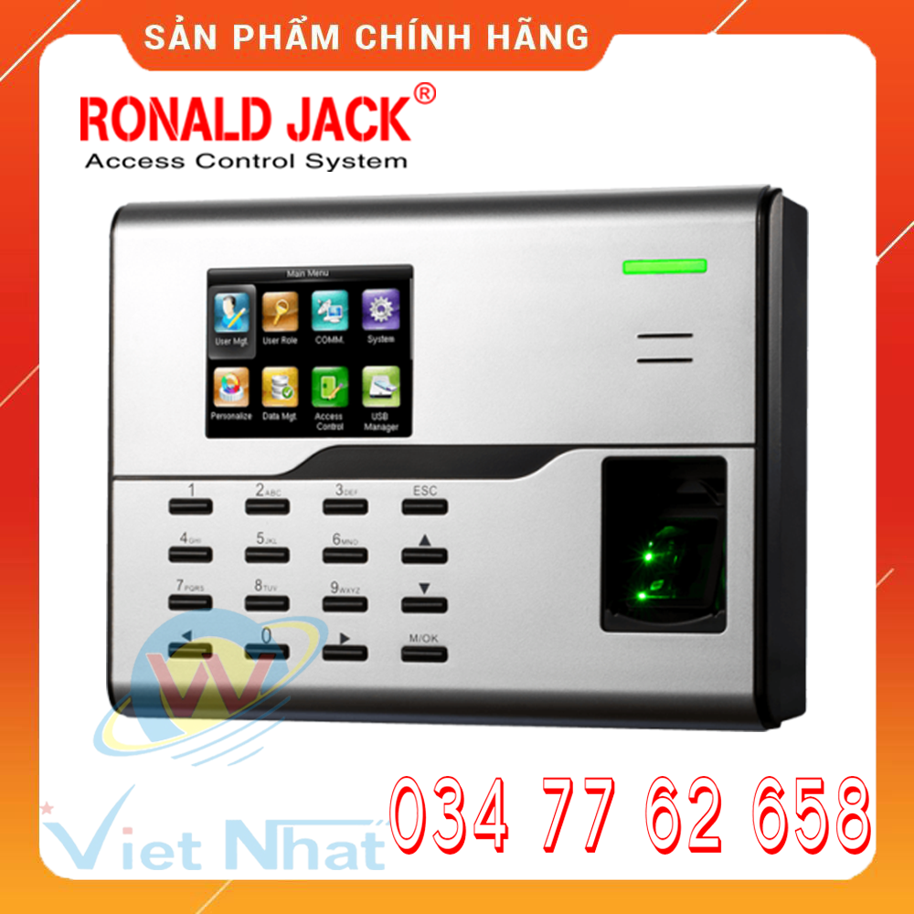 Máy chấm công vân tay ronald jack ua890 wifi