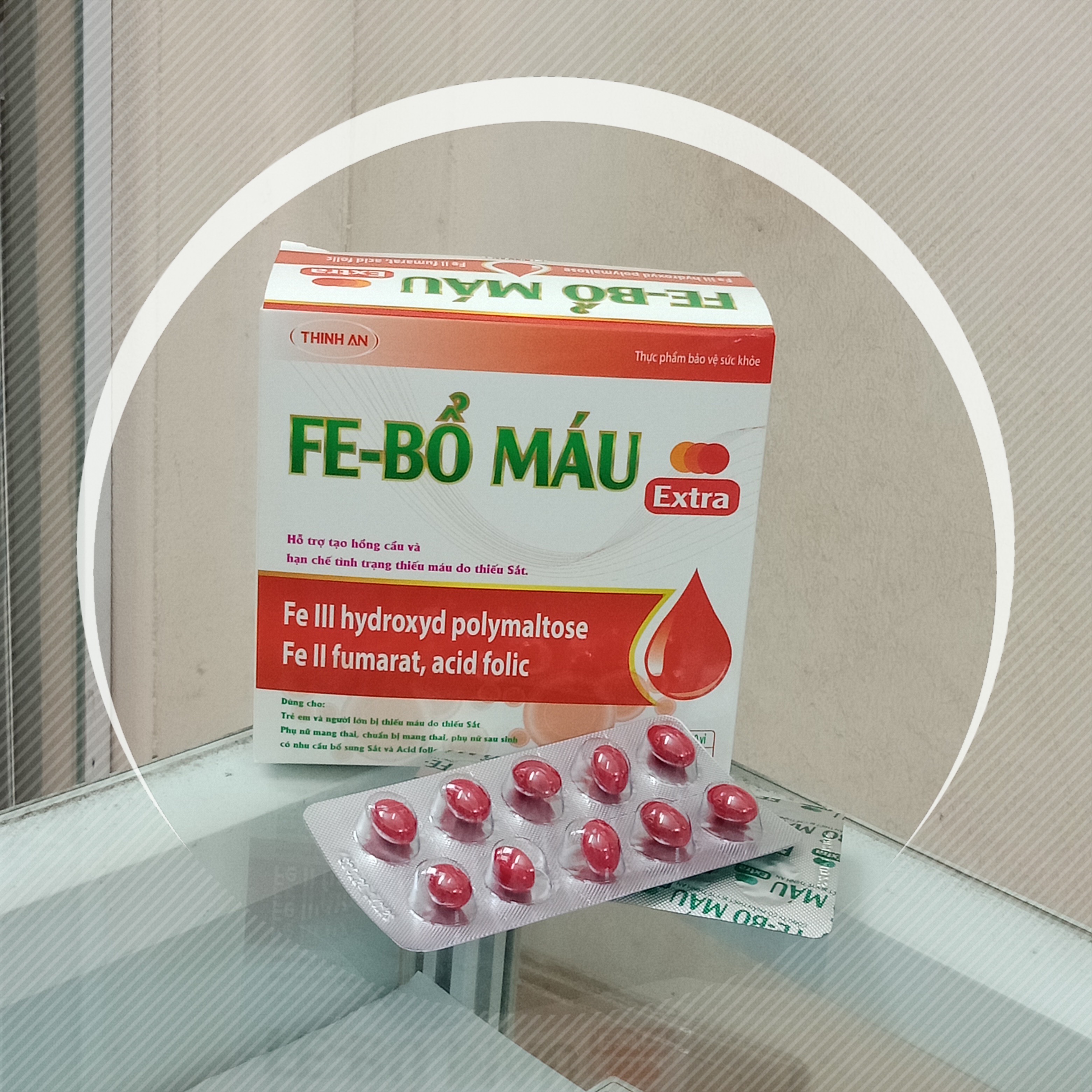 Bổ sung sắt cho bà bầu và trẻ em  FE- Bổ máu hỗ trợ tạo hồng cầu, phòng ngừa thiếu máu do thiếu sắt, hộp 100 viên