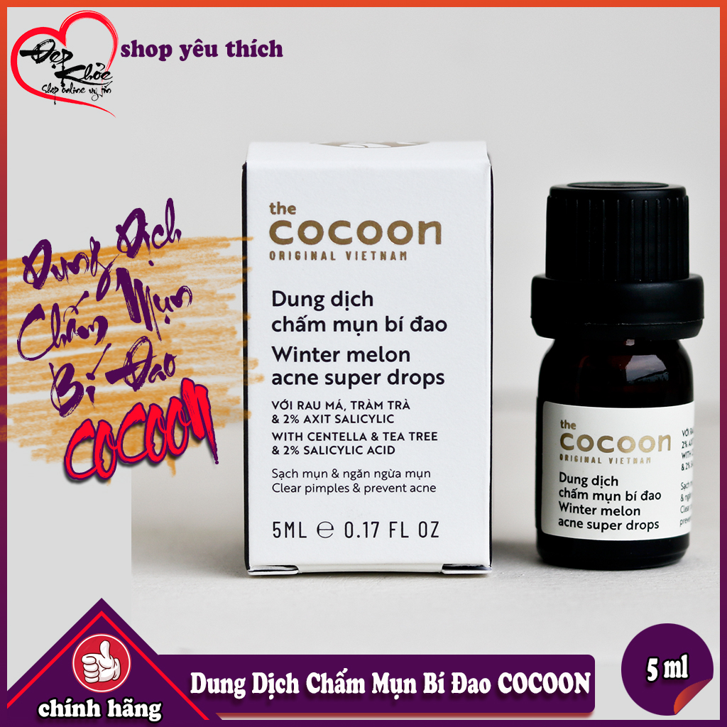 [HCM]Dung dịch chấm mụn bí đao Cocoon 5ml
