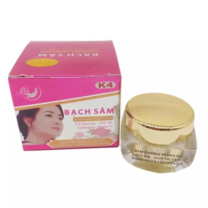 Kem dưỡng trắng da - giữ ẩm - giúp tái tạo - ngăn ngừa lão hóa da Bạch Sâm K4 18g