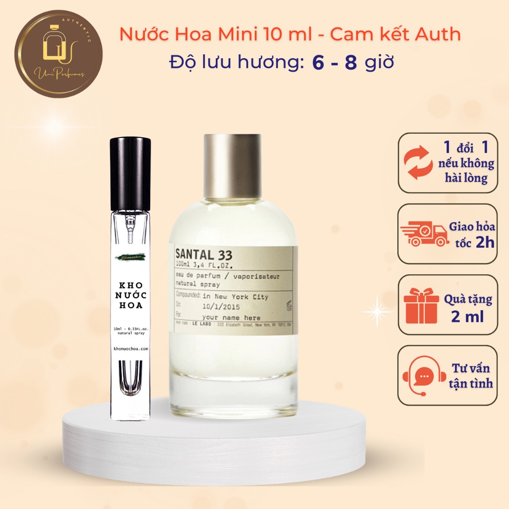 Nước hoa l.elabo 10ml sang trọng quý phái