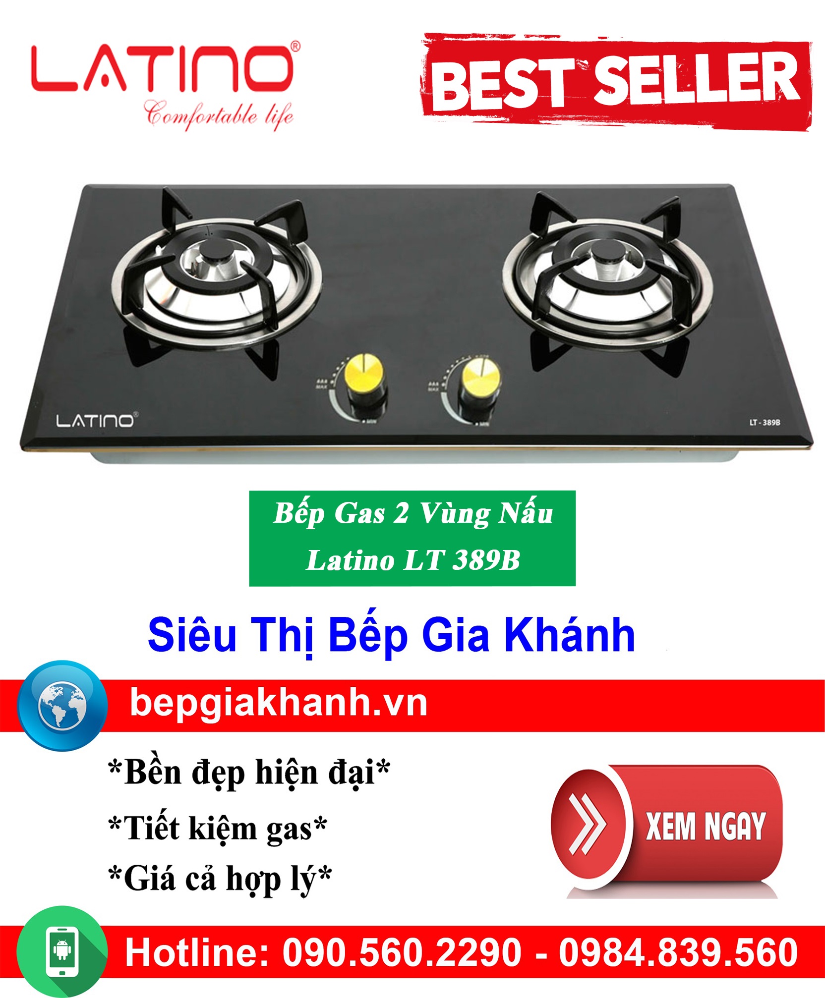 [HCM]Bếp gas âm Latino LT 389B, bếp gas, bếp gas đôi, bếp gas đơn, bếp gas âm, bếp ga, bếp ga đôi, bếp ga đơn, bếp ga âm, bep ga, bep gas