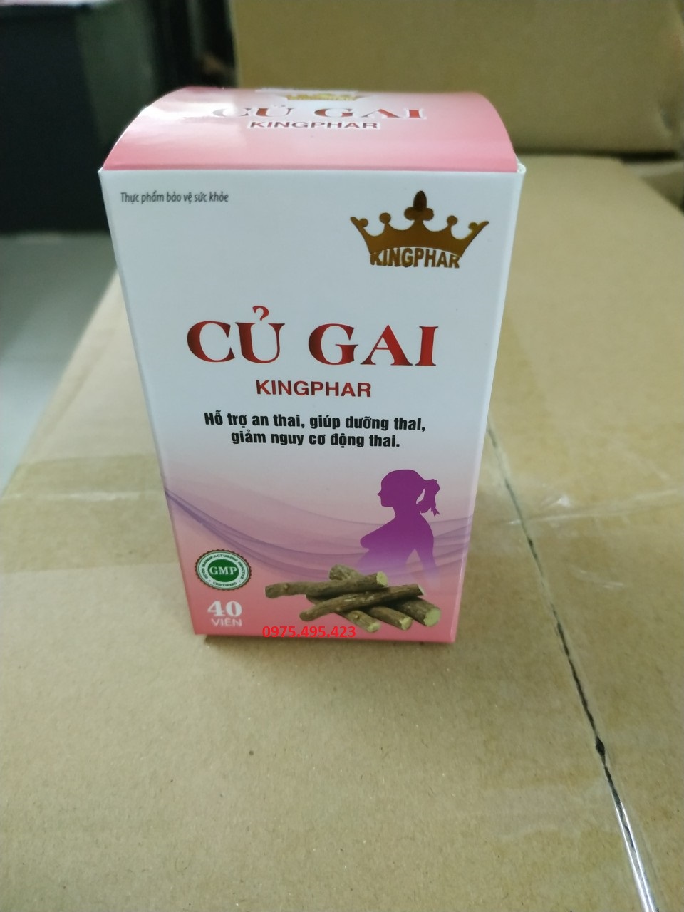 Viên uống Củ Gai Kingphar -Hỗ trợ an thai, hỗ trợ giúp dưỡng thai, hỗ trợ giảm nguy cơ động thai.