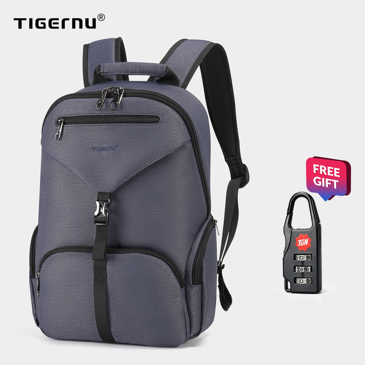 【Mới】tigernu T-B3939 Oxford Chống Nước, Cho Ba Lô Máy Tính Xách Tay 14 Inch, Túi Du Lịch Cho Nam
