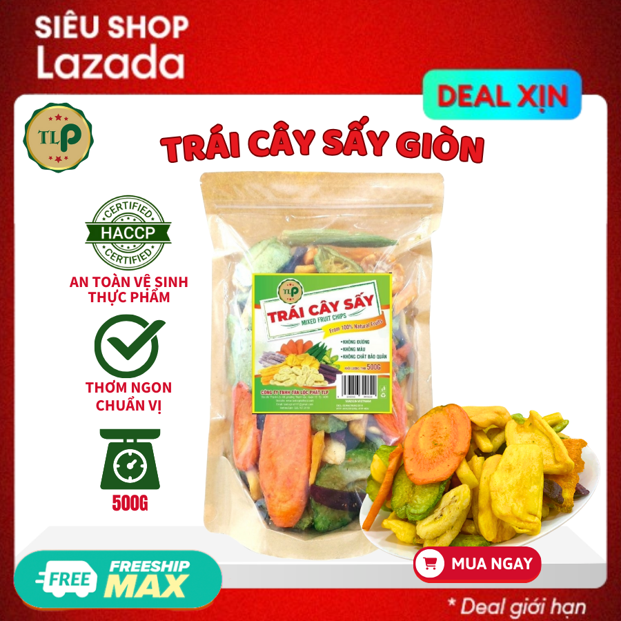 TRÁI CÂY SẤY THẬP CẨM TÂN LỘC PHÁT BỊCH 500G