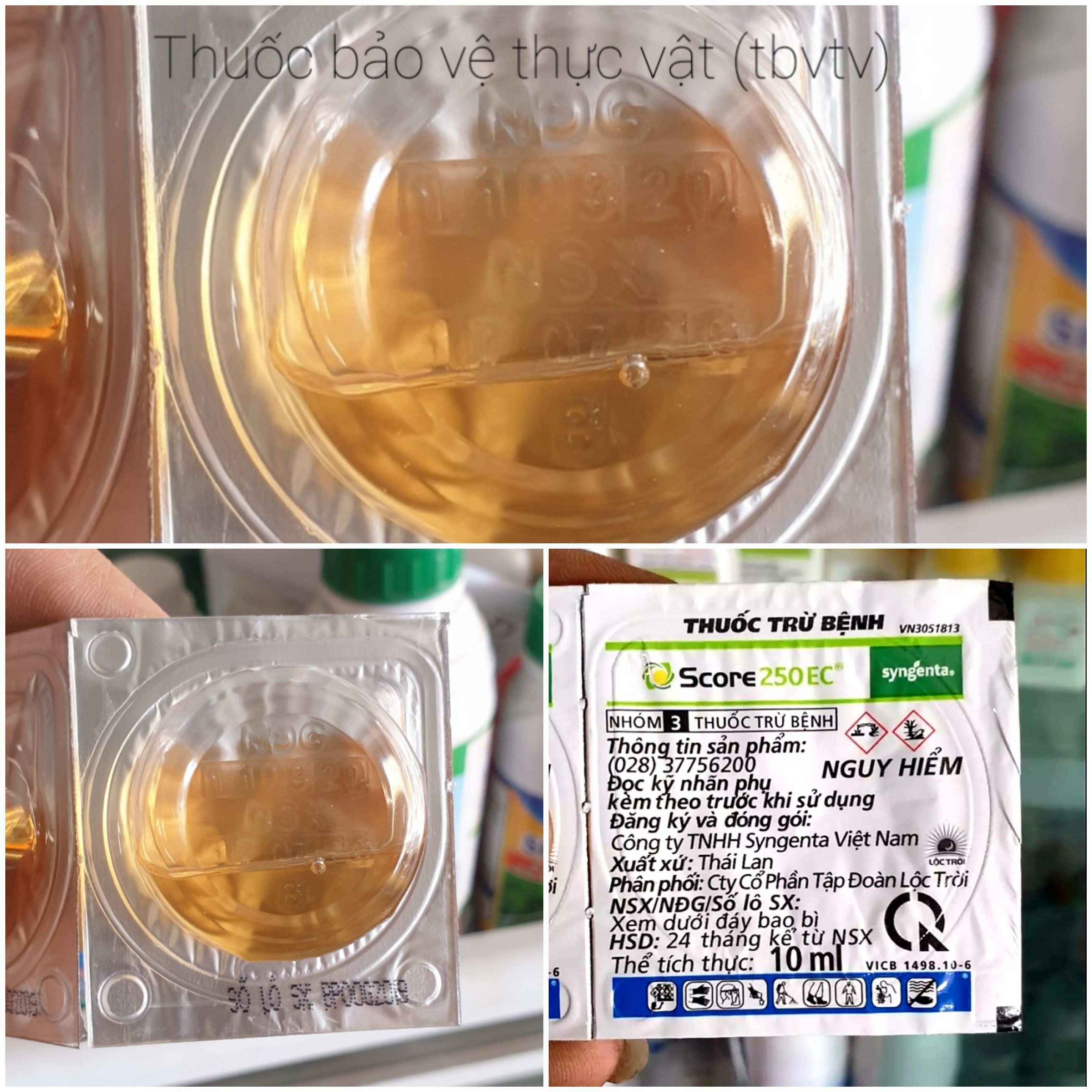 💎 Thuốc trừ bệnh cây trồng Score 250EC (10ml)💖 Syngenta..
