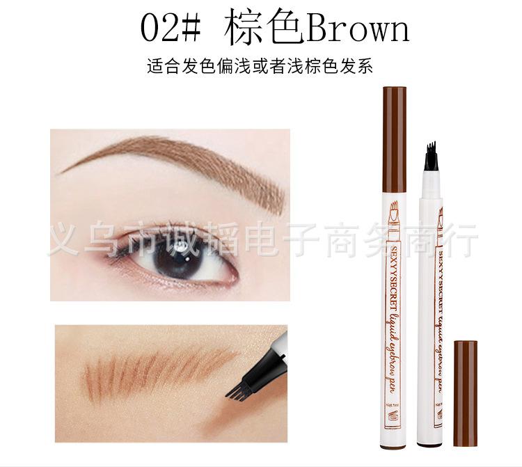 Bút kẻ lông mày gẩy sợi 4d fine skech miking pretty