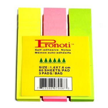 Giấy note 3 màu pronoti 07046 / giấy ghi chú 3 màu pronoti