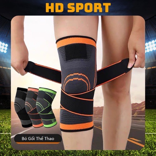 Bó Gối Thể Thao Bảo Vệ Đầu Gối Chơi Đá Bóng Bóng Rổ Bóng Chuyền Băng Đầu Gối Tập Gym Chạy Bộ Tennis Cầu Lông Đạp Xe Yoga