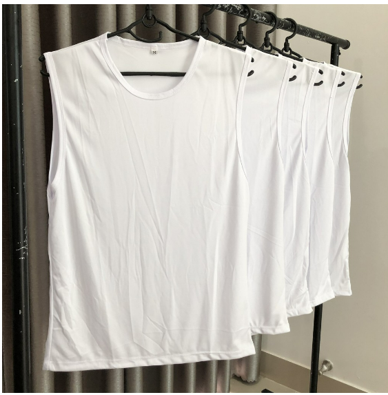Áo Thun Sát Nách 3 lỗ màu trắng Form Xuông Dùng Chung Nam Nữ