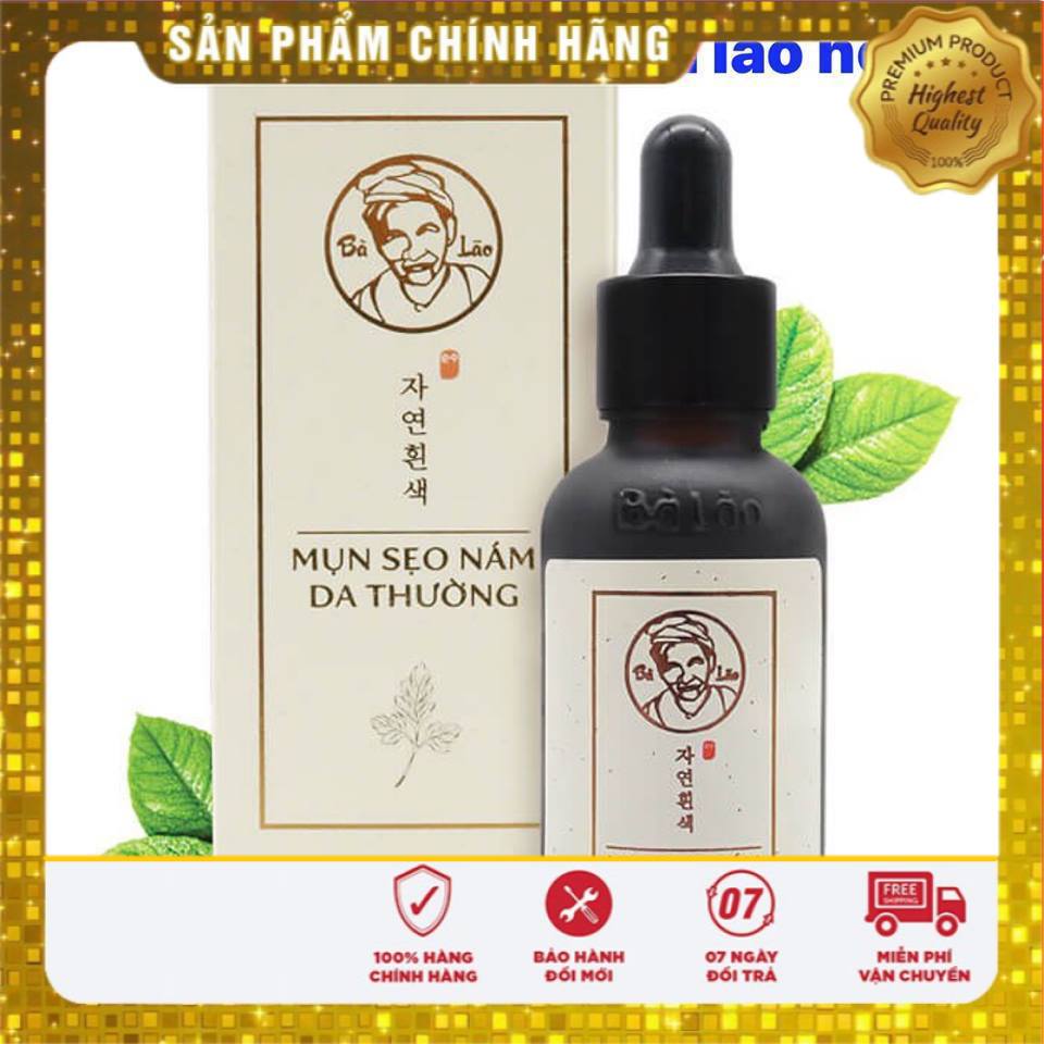 (Chính Hãng 100 Giá sĩ ) Serum mụn Bà Lão cho da Thường – Tái Tạo Hỏa Tốc 30ML Chuyên trừ mụn thâm sẹo rỗ