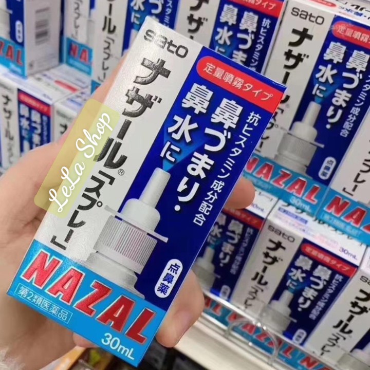 Xịt mũi giảm sổ mũi ngạt mũi nazal nhật bản 30ml