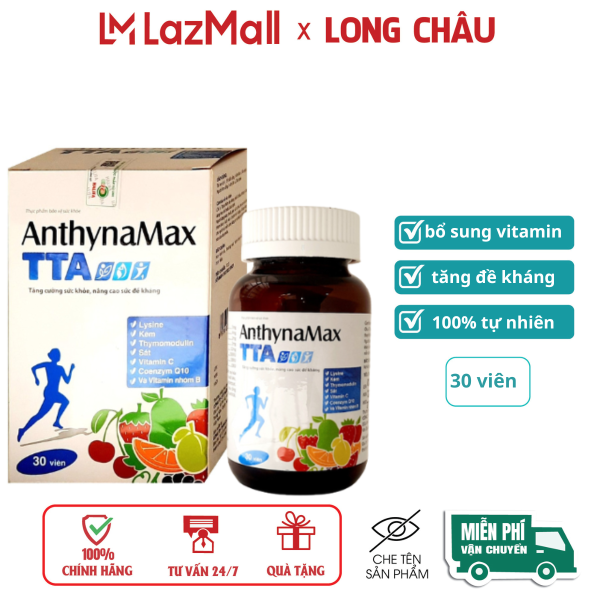 Viên uống AnthynaMax TTA giúp tăng cường sức khỏe