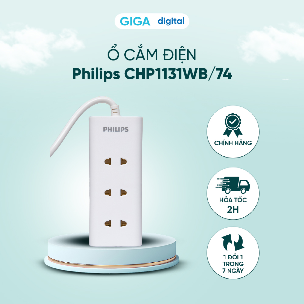 [HCM] Ổ cắm điện Philips CHP1131WB/74