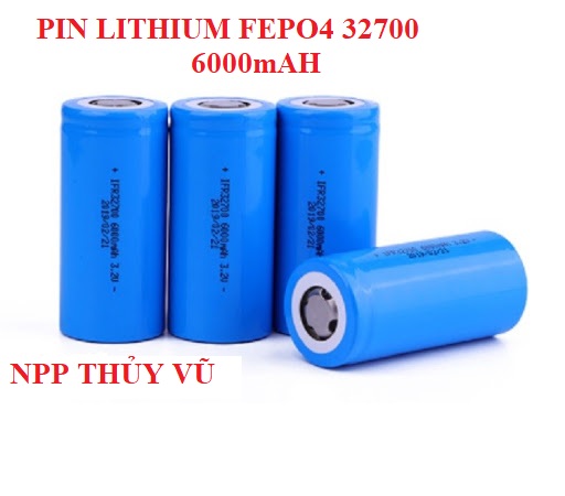 Siêu phẩm - pin lithium sắt 32700 - 6400mah đầu bằng