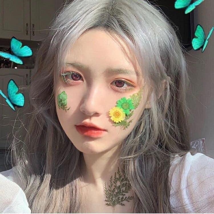 Thuốc nhuộm tóc màu Xám bạc hà + Tặng trợ nhuộm, gang tay