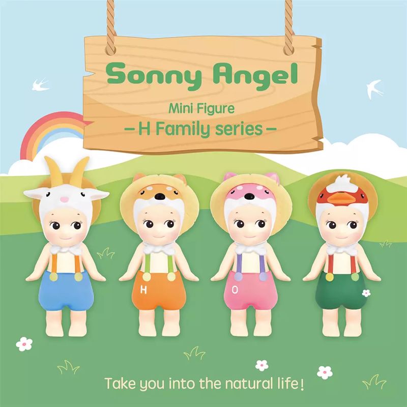 Sonny thiên thần bí ẩn hộp h gia đình loạt mini búp bê mù hộp trang trí món quà bất ngờ máy tính để bàn trang trí anime bé hình đồ chơi