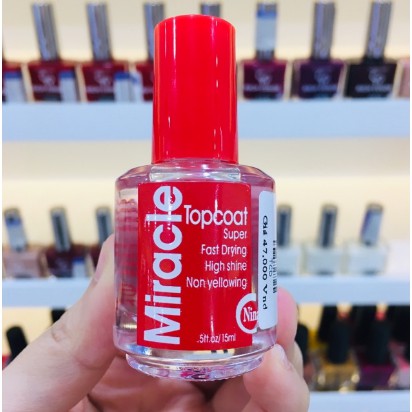 Sơn Móng Tay - Sơn Bóng Mau Khô Miracle TopCoat - Siêu đẹp - Bảo Vệ Móng Tay