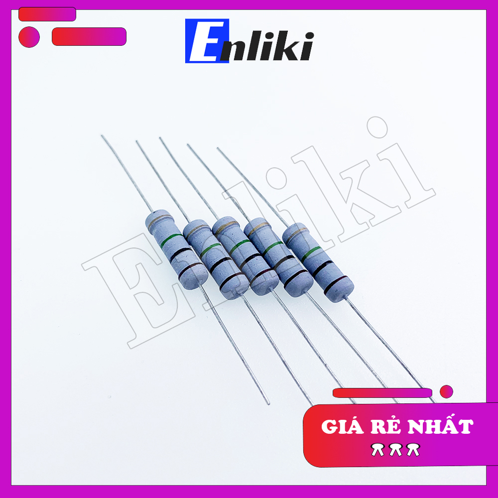 2 chiếc điện trở 2.2kohm 2.2k công suất 2w 5%