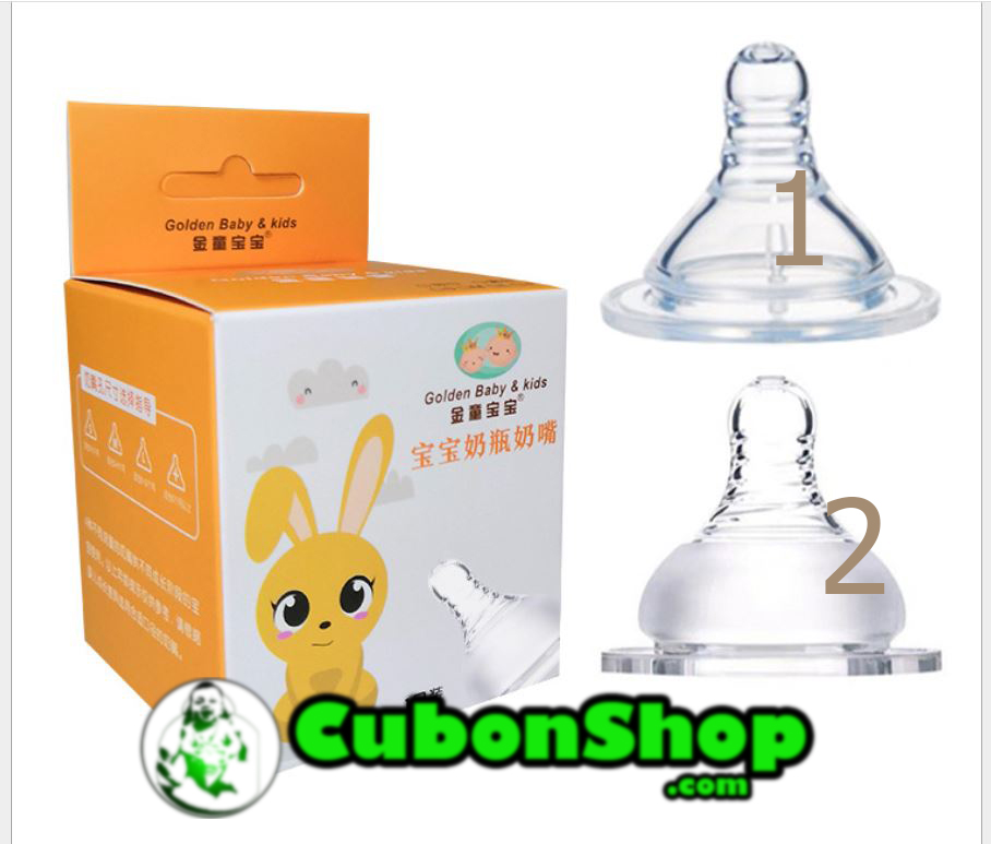 Núm Ty Silicone Thay Cho Bình Sữa Cổ Rộng, Cổ Hẹp/ Thường