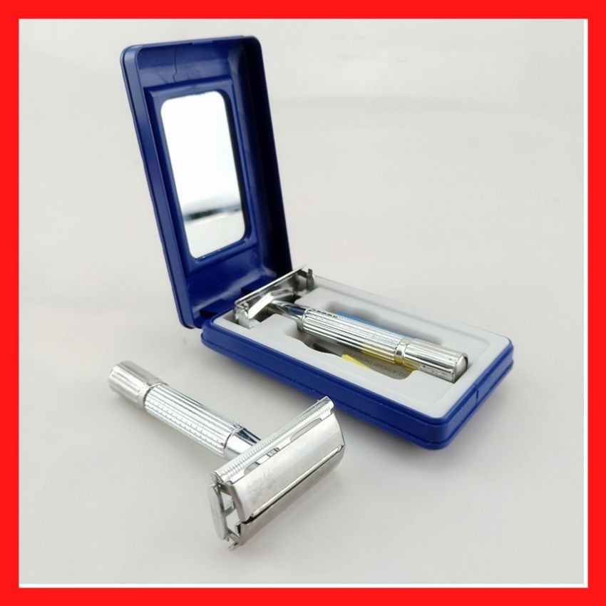 [ Hàng Mới] Dao Cạo Râu Được Làm Từ Inox Nguyên Chất 100% , Có Cán Xoay 360 Độ Sử Dụng Dễ Dàng.
