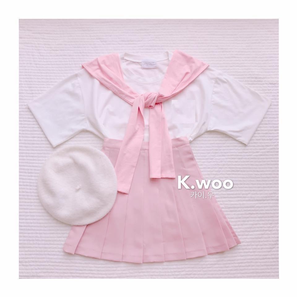 Set thủy thủ hồng cute