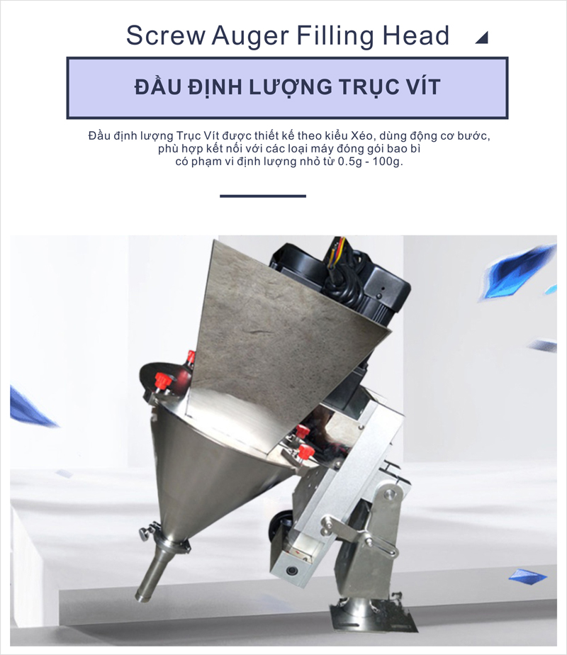 [HCM][Trả góp 0%]Đầu định lượng trục vít dùng cho máy đóng gói - Propack