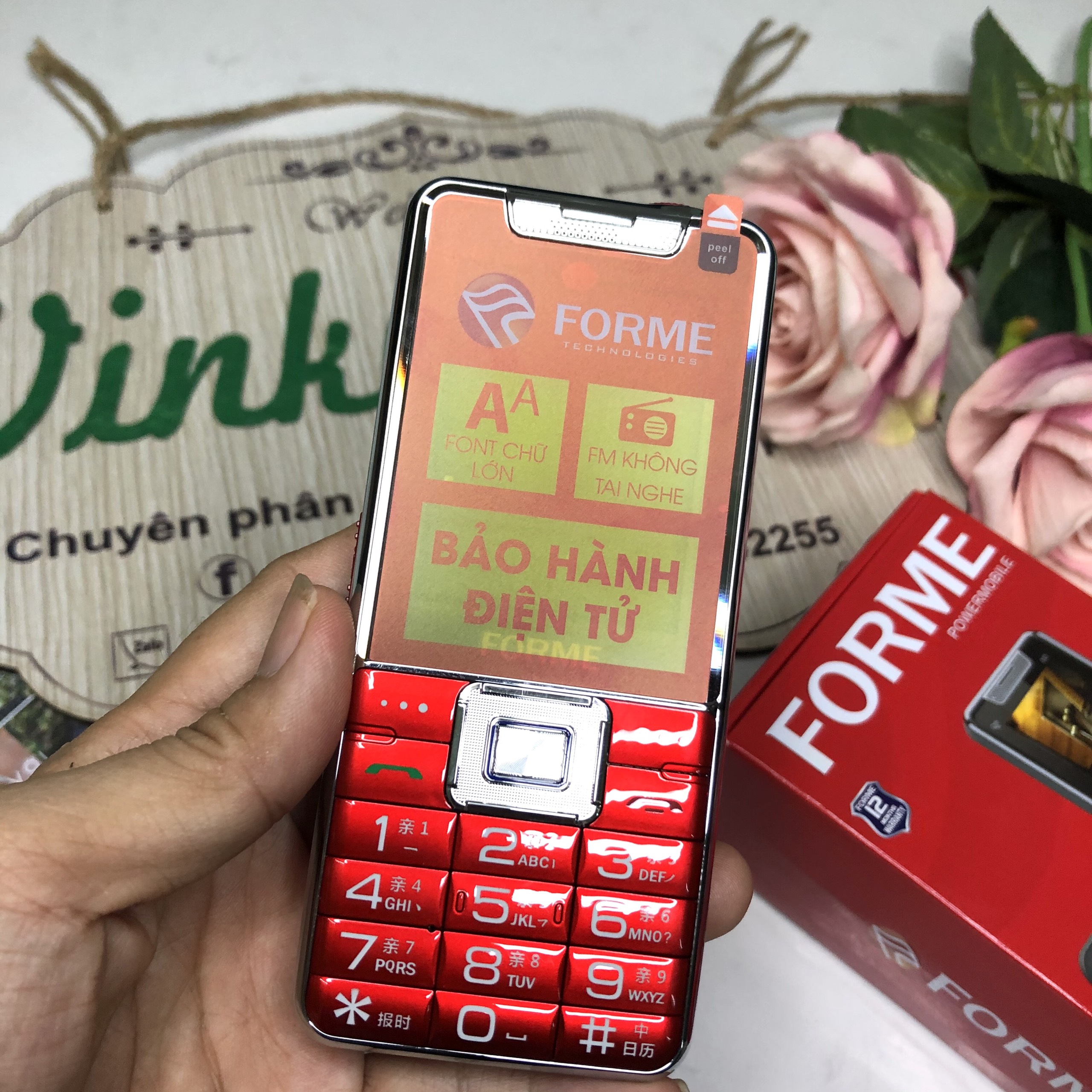 Điện Thoại FORME M3 2 sim 2 sóng pin 2700mAh Màn hình 2.4inch Mới Fullbox - Bảo hành 12 tháng