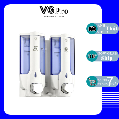 Hộp đựng nước rửa tay xà phòng treo tường xinda 138s loại đôi gấp đôi công năng nhà cung cấp vgpro