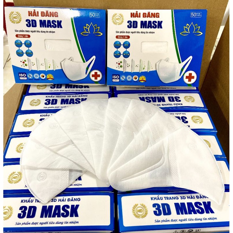 Khẩu trang 3D MASK hộp 50 cái hàng chuẩn