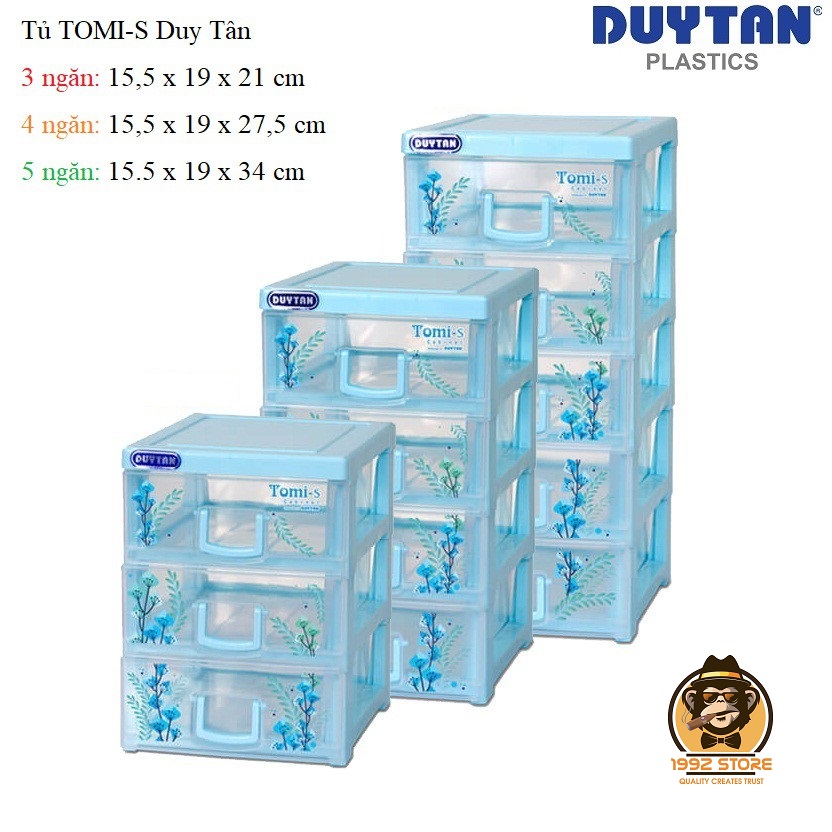 Tủ nhựa Duy Tân Tomi-S 1136 (3 ngăn - 4 Ngăn - 5 Ngăn)