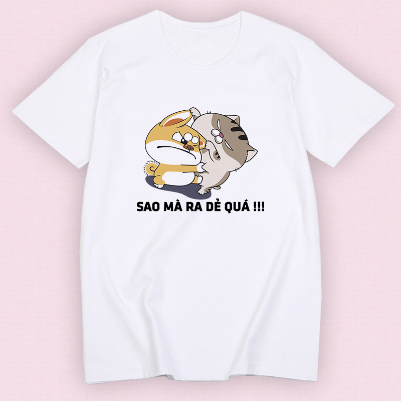 Áo thun nữ, áo phông nữ form rộng SAO MÀ RA DẺ QUÁ chất vải cotton Hàn Quốc ALV28  Laive Clothing