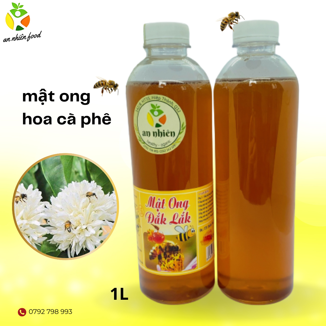 Mật ong hoa cà phê nguyên chất đăk lăk | 1l