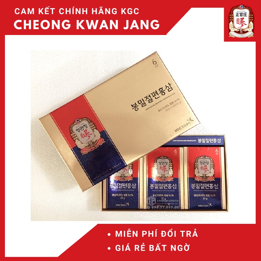 Hồng sâm lát tẩm mật ong KGC 6 gói x 20g- Cheong Kwan Jang