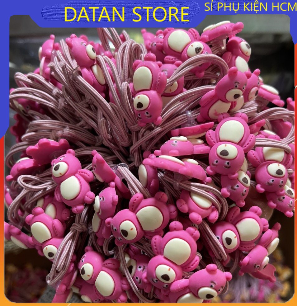 Dây chun buộc tóc gấu thỏ vịt hồng Lotso Hàn Quốc