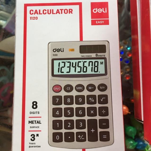 Máy tính bỏ túi 8 số deli 1120