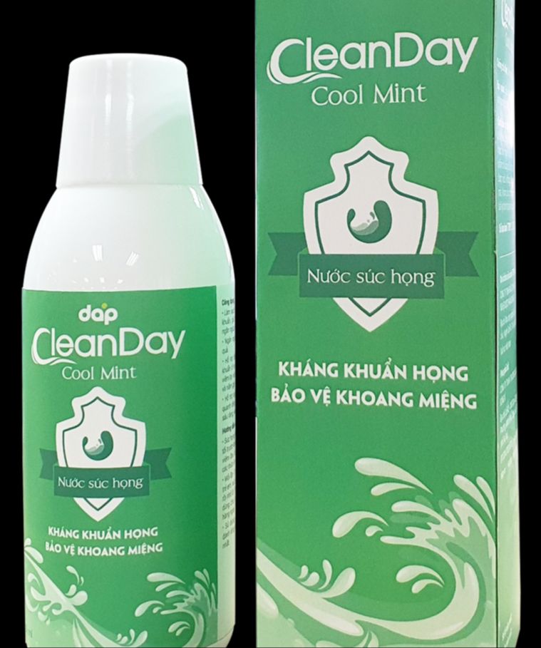 [HCM]Nước súc họng Clean Day CLEANDAY 250ML  Làm sạch họng kháng khuẩn ngăn ngừa vi khuẩn giữ cho miệng và hơi thở thơm mát ngăn ngừa hôi miệng phòng ngừa các nhiễm khuẩn ở họng như: viêm họng viêm amidan viêm lợi nấm họng