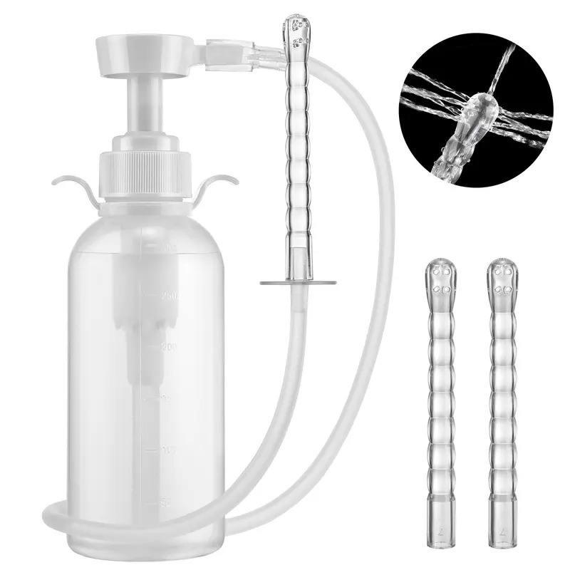 300ml Bộ dụng cụ làm sạch âm đạo và hậu môn cho phụ nữ, bơm tiêm thuốc, chai tiêm thuốc cho phụ nữ và trẻ em gái