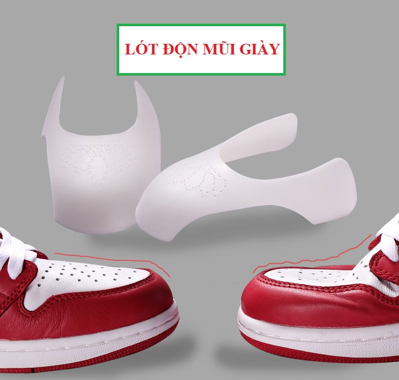 Miếng độn mũi giày chống nứt da, gãy xẹp và giữ dáng căng phồng nhựa mềm siêu bền - PK06